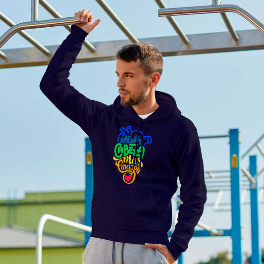 Buzo Animado con Mensaje mas Corazon