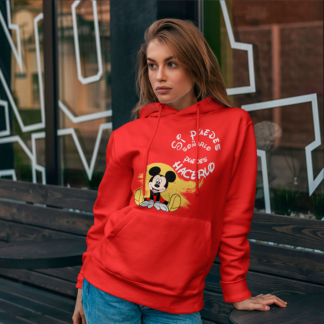 Buzo Animado con Mensaje Mickey