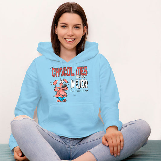 Buzo Animado con Mensaje Chocolate