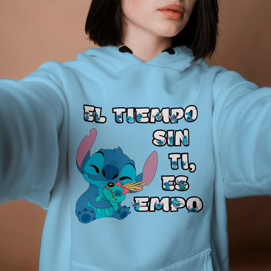 Buzo Animado con Mensaje Stitch