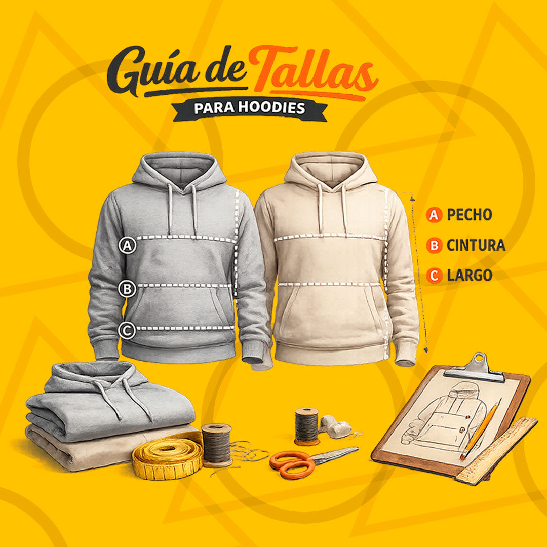 COMO ELEGIR TU TALLA DE BUZO O HOODIE: GUIA COMPLETA