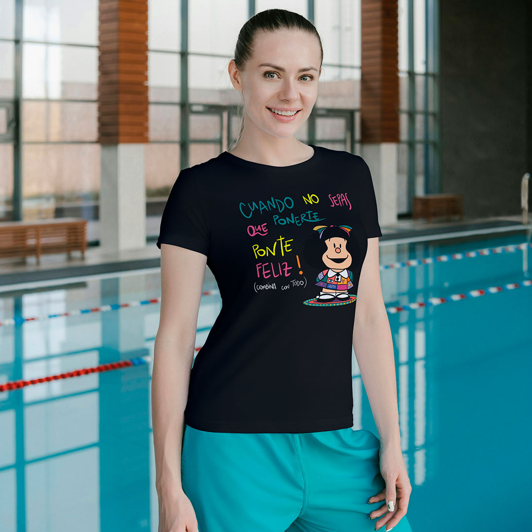 Camiseta Mafalda Feliz
