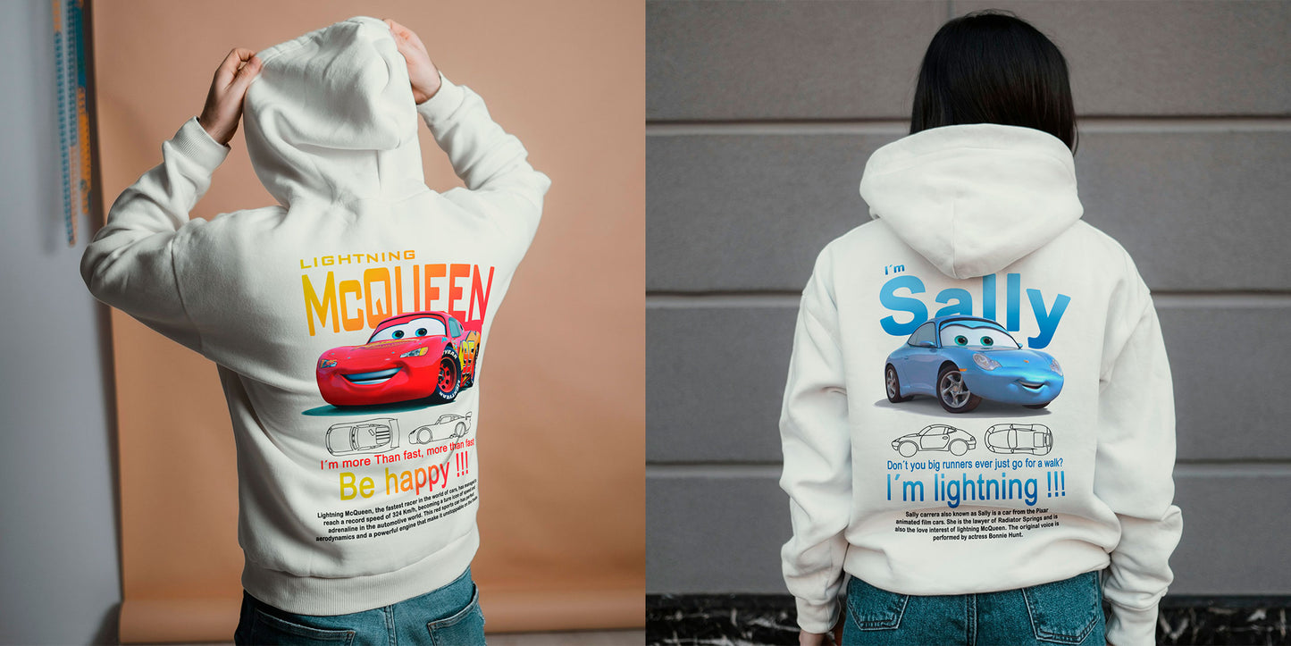 Buzo Rayo McQueen y Sally