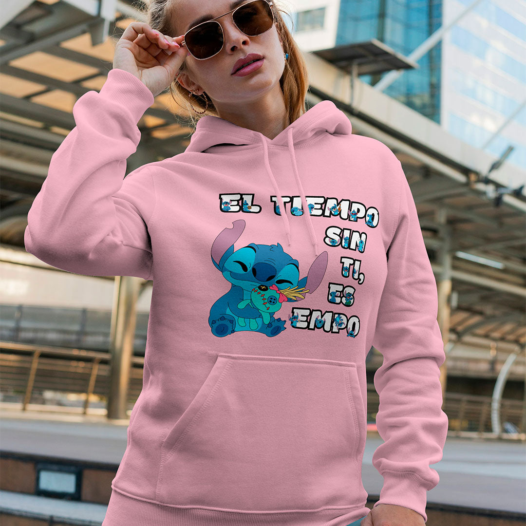 Buzo Animado con Mensaje Stitch